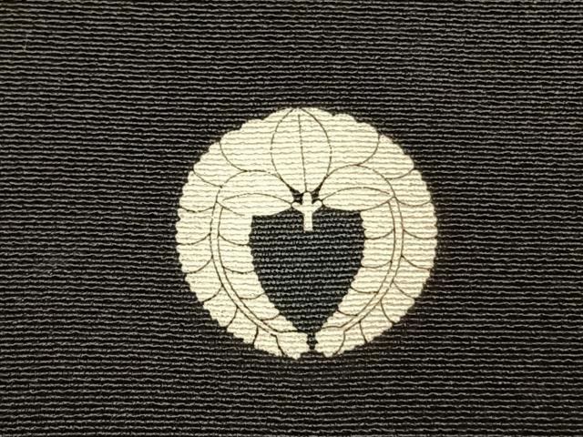 平和屋着物●豪華黒留袖　作家物　刺繍　草花文　正絹　逸品　未使用　AABL3123fy
