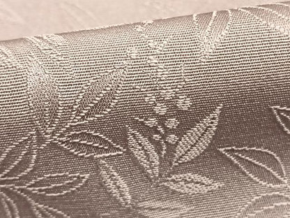 平和屋着物●上質な色無地　南天地紋　梅鼠色　ロング丈　正絹　逸品　AABL3129fy