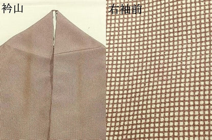 平和屋着物●江戸小紋　角通し　正絹　逸品　AABL3132fy