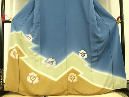 平和屋着物●豪華色留袖　吉祥花文　暈し染め　正絹　逸品　AABL3135fy