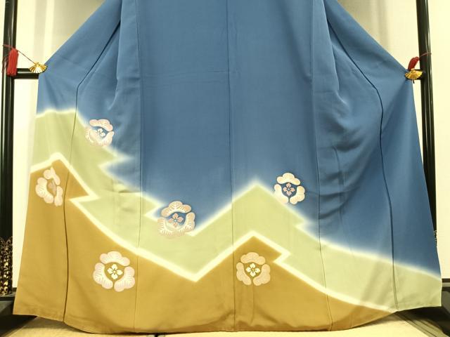 平和屋着物●豪華色留袖　吉祥花文　暈し染め　正絹　逸品　AABL3135fy