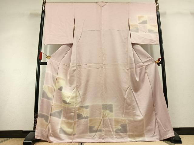 平和屋着物●訪問着　色紙文　暈し染め　正絹　逸品　AABL3138fy