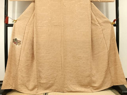平和屋着物●色留訪問着　人物文　暈し染め　金銀彩　正絹　逸品　AABL3145fy