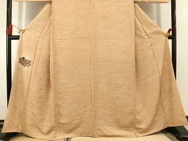 平和屋着物●色留訪問着　人物文　暈し染め　金銀彩　正絹　逸品　AABL3145fy