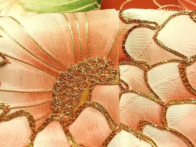 平和屋着物●豪華振袖　駒刺繍　草花文　金彩　逸品　AABL3146fy