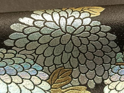 平和屋着物●訪問着　草花文　金銀彩　正絹　逸品　AABL3153fy