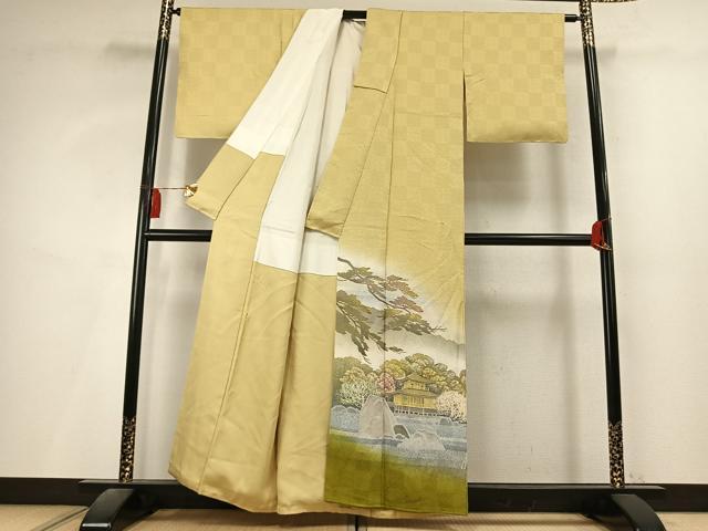 平和屋着物●豪華色留袖　作家物　風景文　暈し染め　正絹　逸品　AABL3157fy