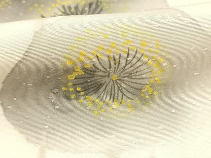 平和屋着物●東京友禅　熊谷好博子　訪問着　手描き　草花文　高島屋扱い　正絹　逸品　AABL3161fy