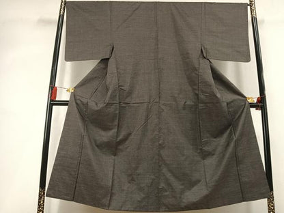 平和屋着物●男性　本場大島紬　亀甲柄　総詰　正絹　逸品　AABL3166fy