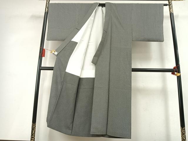 平和屋着物●男性　江戸小紋　縞　やまと誂製　正絹　逸品　AABL3167fy