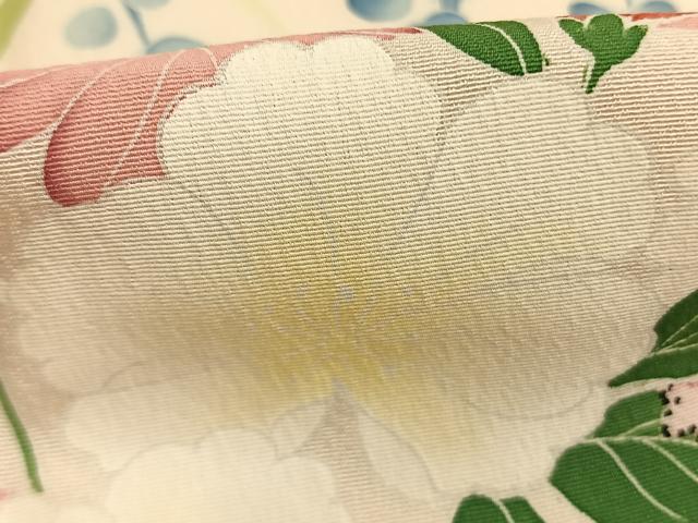 平和屋着物●訪問着　友禅　作家物　草花文　そごう百貨店扱い　正絹　逸品　AABL3169fy