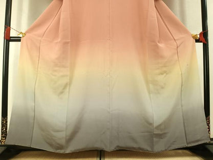 平和屋着物●京友禅伝統工芸士　坂東峰彩　訪問着　霞文　暈し染め　正絹　逸品　AABL3171fy
