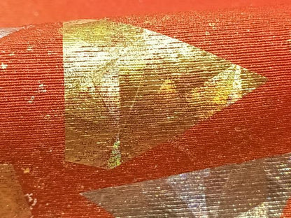 平和屋着物●豪華振袖　幾何学文様　金銀彩　銀通し地　正絹　逸品　AABL3172fy