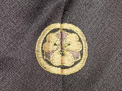 平和屋着物●訪問着　駒刺繍　吉祥花文　金彩　正絹　逸品　AABL3179fy