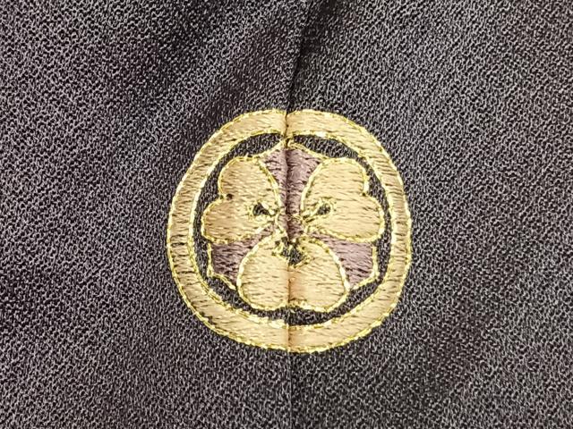 平和屋着物●訪問着　駒刺繍　吉祥花文　金彩　正絹　逸品　AABL3179fy