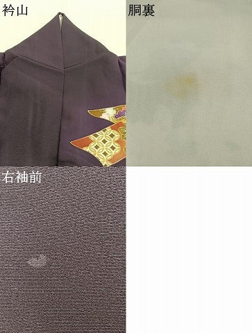 平和屋着物●豪華振袖　熨斗花鳥文　暈し染め　金彩　正絹　逸品　AABL3180fy