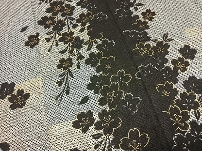 平和屋着物●豪華振袖　総絞り　舞桜文　金彩　正絹　逸品　AABL3182fy