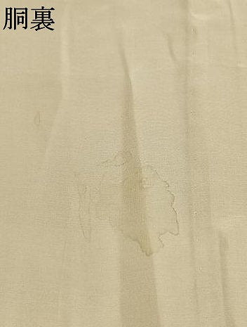 平和屋着物●振袖用長襦袢　無双仕立て　草花地紋　山吹色　やまと誂製　半衿刺繍　正絹　逸品　AABL3184fy