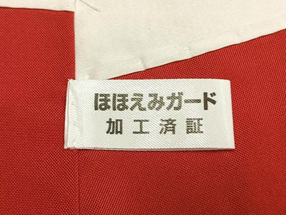 平和屋着物●本場大島紬　9マルキ　地空き　鞠文　黒地　正絹　逸品　AABL3186fy