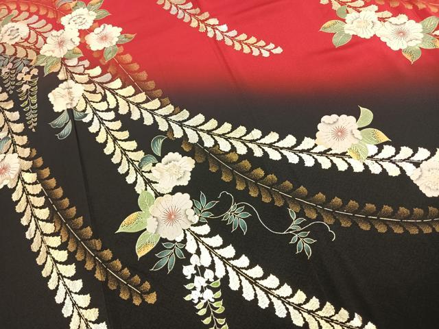 平和屋着物●豪華振袖　辻が花　暈し染め　金銀彩　正絹　逸品　AABL3191fy