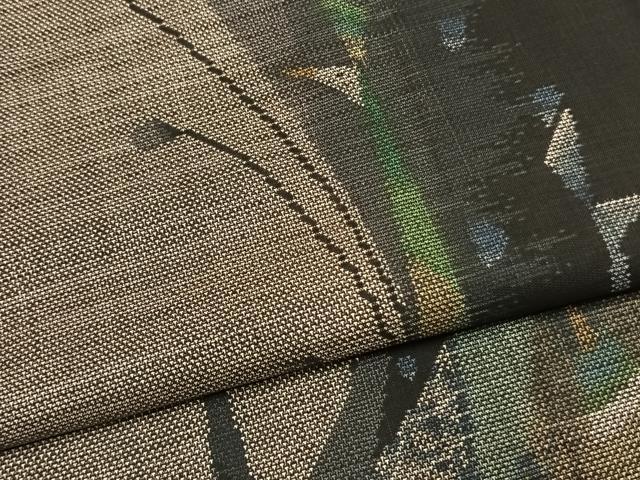 平和屋着物●本場大島紬　9マルキ　孔雀文　正絹　逸品　AABL3193fy