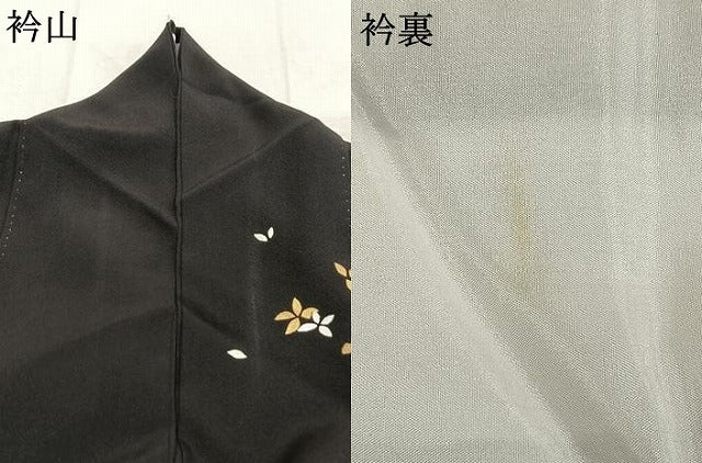 平和屋着物●訪問着　枝花文　暈し染め　金彩　正絹　逸品　AABL3208fy
