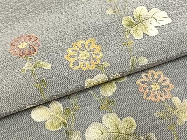 平和屋着物●訪問着　草花文　金彩　正絹　逸品　AABL3213fy