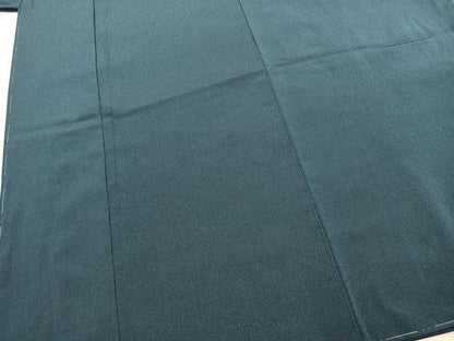 平和屋着物●男性　お召　アンサンブル　古今織　縞　反端付き　正絹　逸品　未使用　AABL3217fy