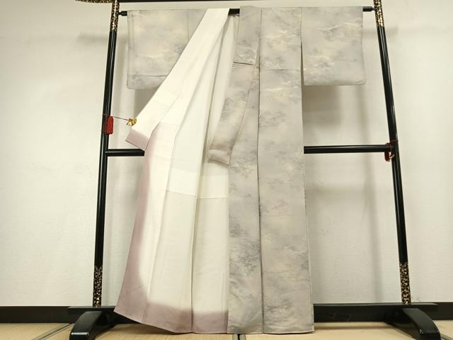 平和屋着物●上質な小紋　樹林地紋　暈し染め　正絹　逸品　AABL3218fy