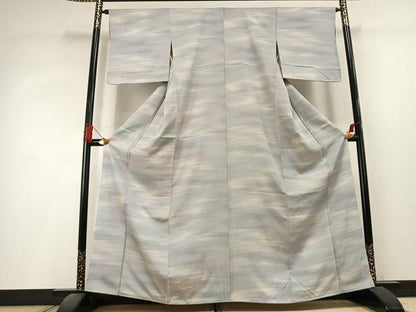 平和屋着物●上質な小紋　霞文　暈し染め　正絹　逸品　未使用　AABL3222fy