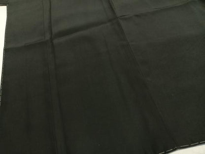 平和屋着物●男性　黒紋付　羽織セット　正絹　逸品　AABL3223fy