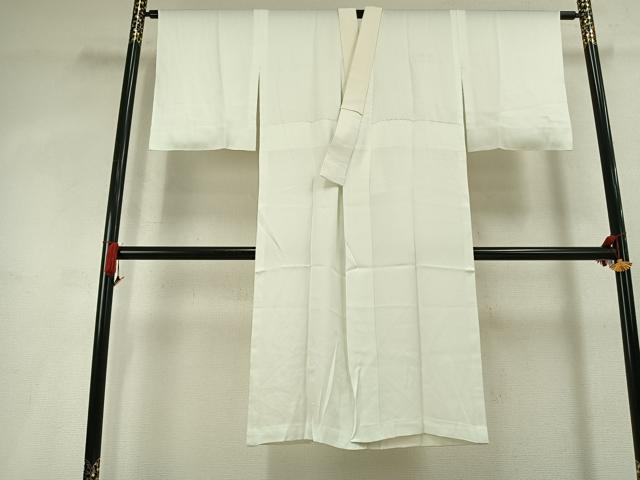 平和屋着物●長襦袢　単衣　七宝地紋　正絹　逸品　AABL3224fy