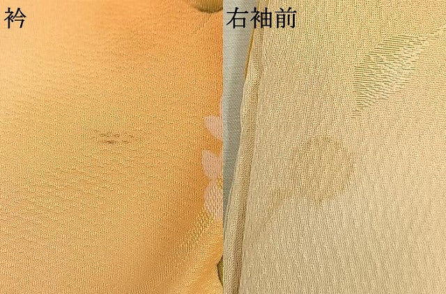 平和屋着物●上質な小紋　地紋起こし　枝花文　暈し染め　正絹　逸品　AABL3225fy