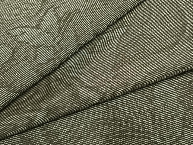 平和屋着物●本場大島紬　舞蝶文　やまと誂製　正絹　逸品　未使用　AABL3239fy