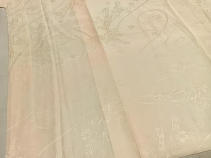 平和屋着物●振袖用長襦袢　袷　束ね熨斗花地紋　暈し染め　正絹　逸品　AABL3242fy