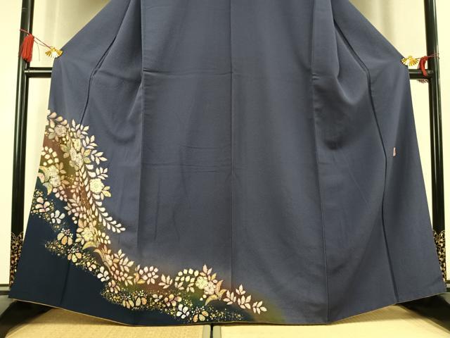 平和屋着物●越後十日町の一流染匠　桐屋・翠山工房　訪問着　辻が花　絞り　暈し染め　金彩　やまと誂製　正絹　逸品　AABL3250fy