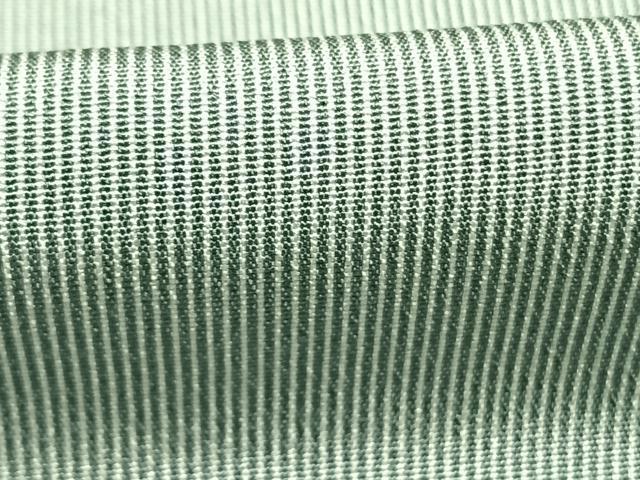 平和屋着物●江戸小紋　万筋　緑色×白色　正絹　逸品　AABL3255fy