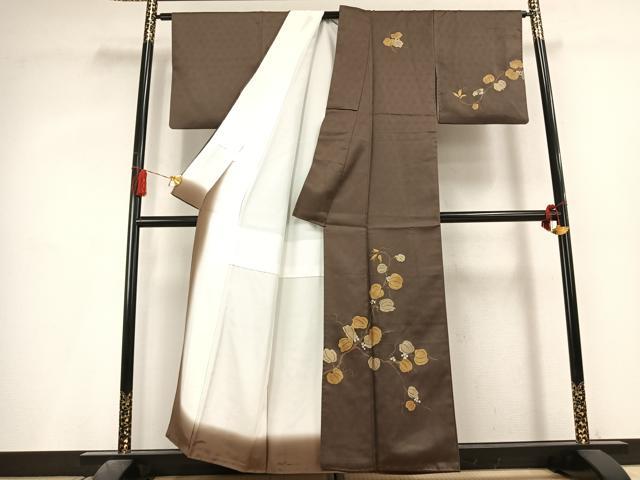 平和屋着物●訪問着　成り物　金銀彩　正絹　逸品　AABL3256fy