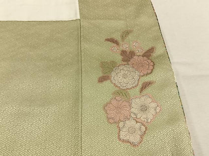 平和屋着物●訪問着　絞り　辻が花　暈し染め　金彩　正絹　逸品　AABL3262fy