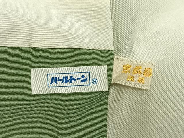 平和屋着物●本場染大島紬　花蝶間道　正絹　逸品　AABL3263fy