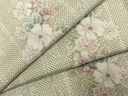 平和屋着物●本場大島紬　総絣　草花文　正絹　逸品　未使用　AABL3264fy