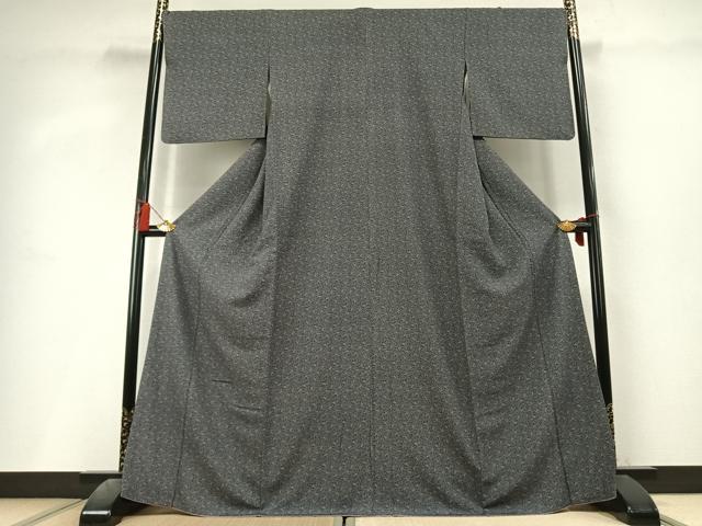 平和屋着物●江戸小紋　南天文　やまと誂製　正絹　逸品　AABL3265fy