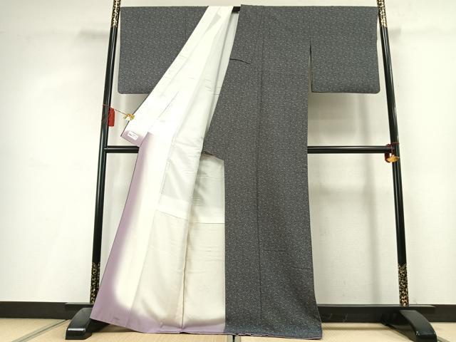 平和屋着物●江戸小紋　南天文　やまと誂製　正絹　逸品　AABL3265fy