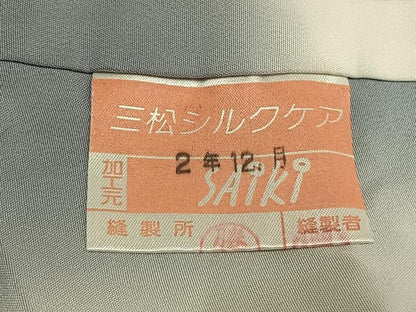 平和屋着物●江戸小紋　鮫小紋柄　正絹　逸品　AABL3267fy