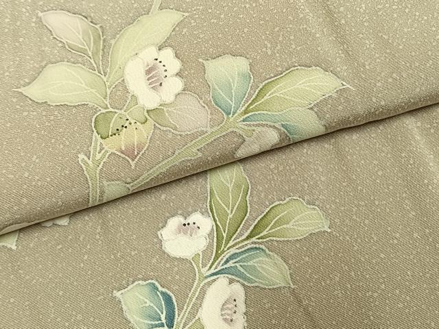 平和屋着物●訪問着　友禅　枝花文　暈し染め　正絹　逸品　AABL3269fy