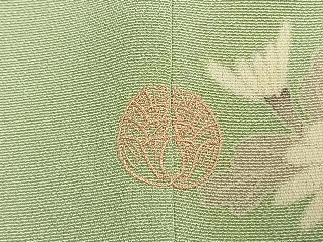平和屋着物●本加賀友禅作家　北村比呂志　訪問着　草花文　正絹　逸品　AABL3277fy
