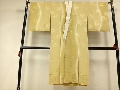 平和屋着物●長襦袢　無双仕立て　草花地紋　暈し染め　やまと誂製　正絹　逸品　AABL3280fy