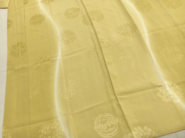 平和屋着物●長襦袢　無双仕立て　草花地紋　暈し染め　やまと誂製　正絹　逸品　AABL3280fy