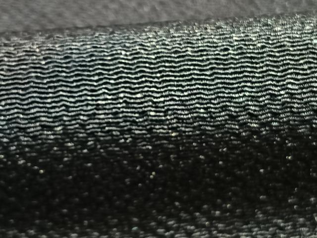 平和屋着物●上質な小紋　斜縞　鬼しぼ縮緬　正絹　逸品　AABL3286fy