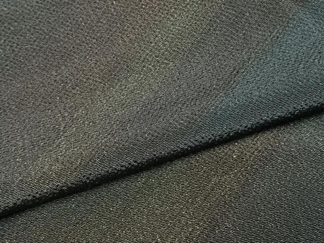 平和屋着物●上質な小紋　斜縞　鬼しぼ縮緬　正絹　逸品　AABL3286fy